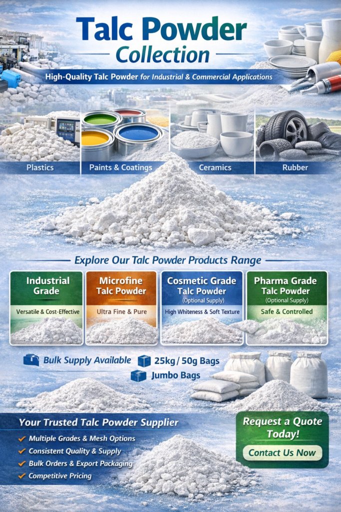 talc powder collection